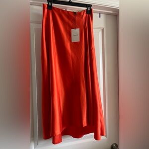 Theory Maity Satin Twill Skirt